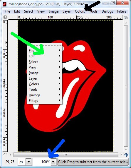GIMP image window