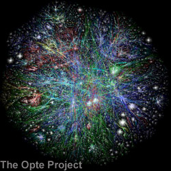 Map of the internet by the Opte Project
